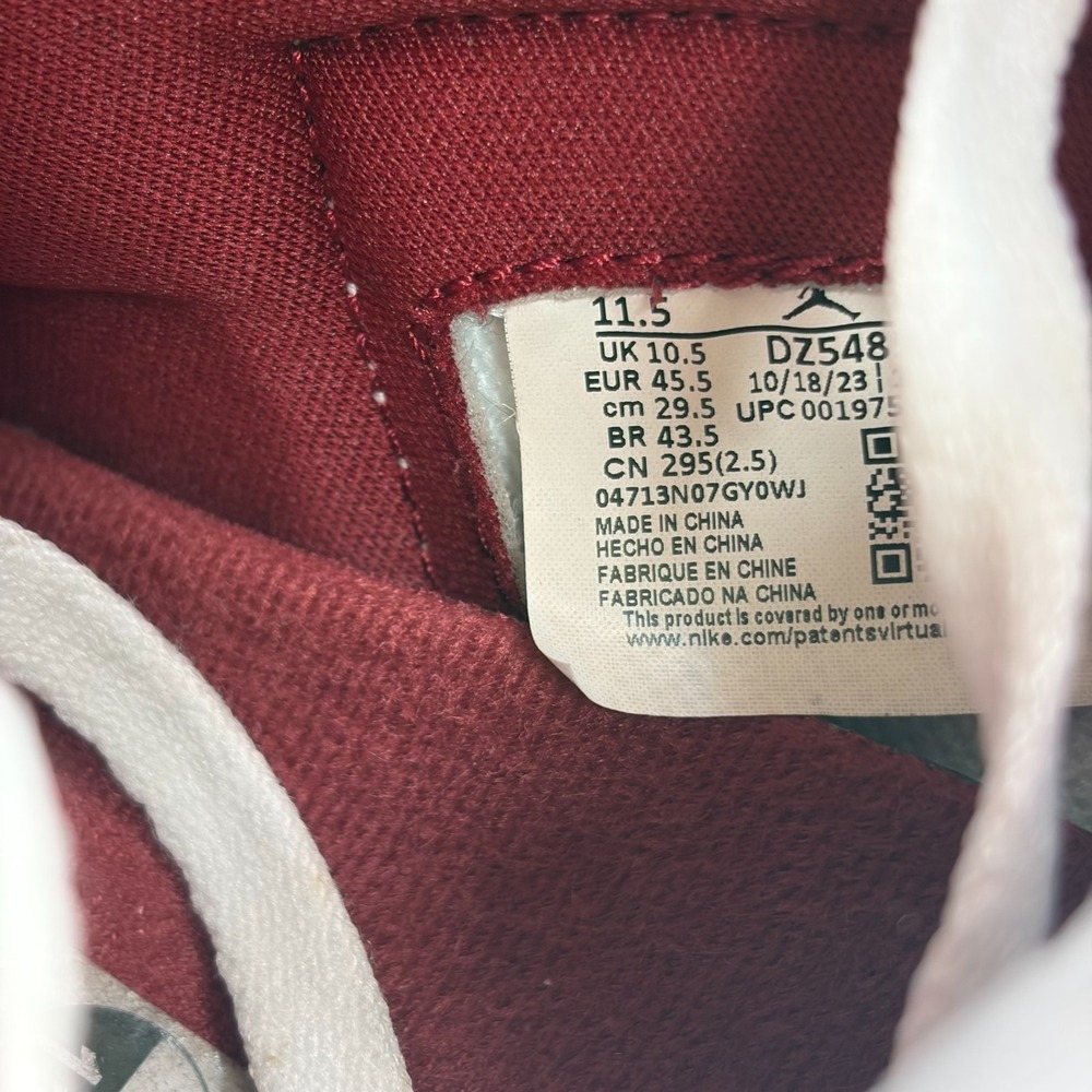 Size 11.5 Nike Air Jordan 1 Retro High OG Team Red White Mens Shoes DZ5485-160 - Picture 8 of 13